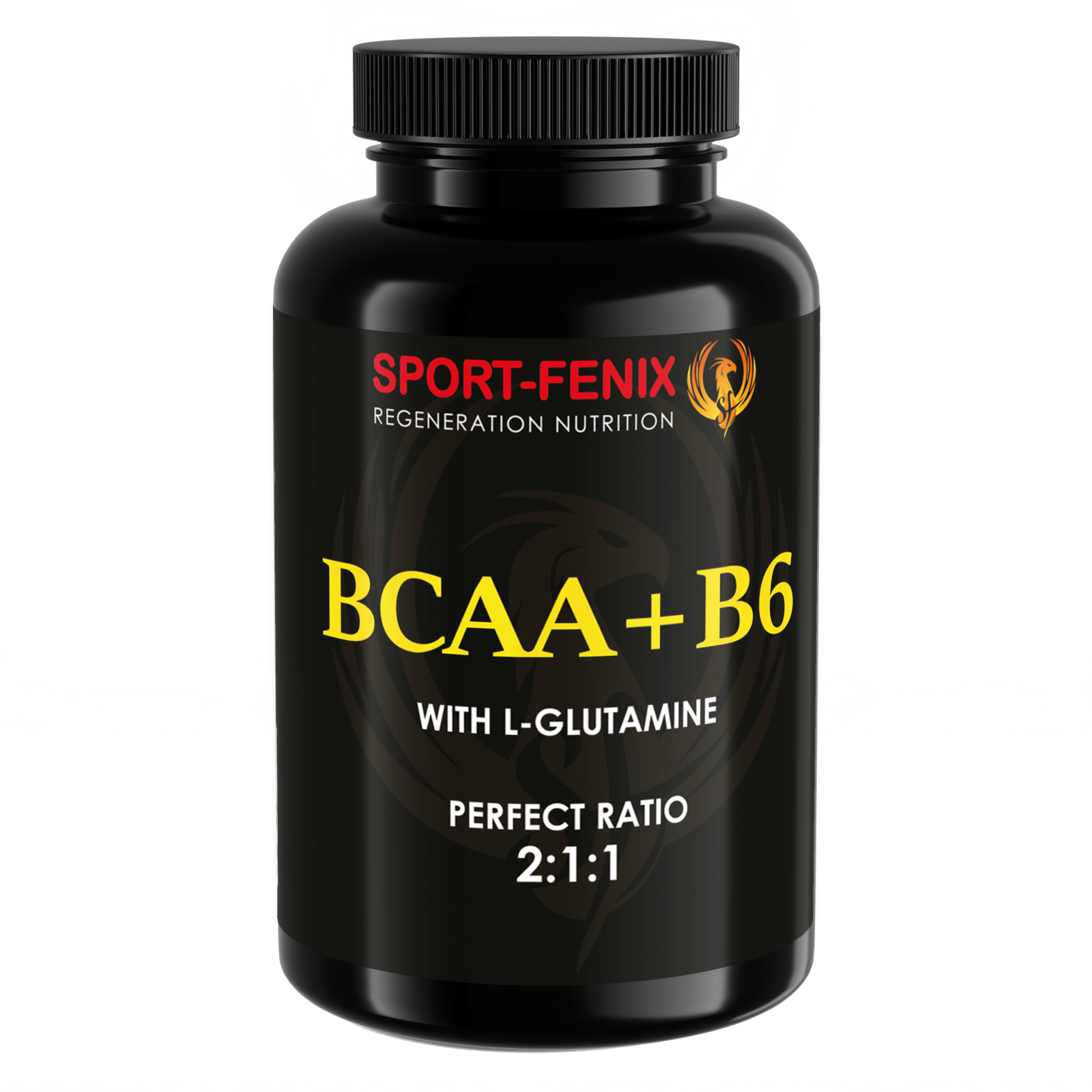 Амінокислоти ВСАА + Вітамін В6 та L-Глутамін, SPORT-FENIX, 150 капсул