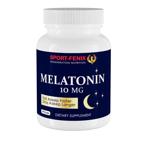 Амінокислота Мелатонін 10 мг, TM SPORT-FENIX Melatonin, 60 капсул Амінокислота Мелатонін 10 мг, TM SPORT-FENIX Melatonin, 60 капсул