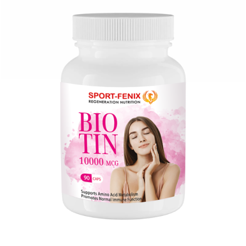 BIOTIN Вітамін B7 10000 мкг, ТМ SPORT-FENIX, 90 капсул BIOTIN Вітамін B7 10000 мкг, ТМ SPORT-FENIX, 90 капсул