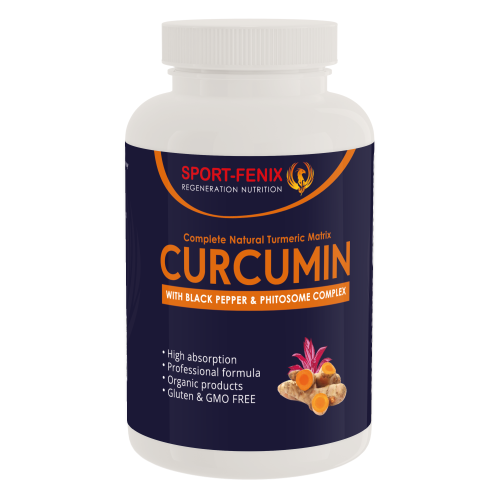 Натуральна добавка CURCUMIN повного спектру дії, TM SPORT-FENIX, 120 капсул Натуральна добавка CURCUMIN повного спектру дії, TM SPORT-FENIX, 120 капсул
