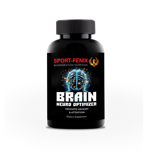 Стимулятор роботи мозкової діяльності BRAIN, TM SPORT-FENIX, 90 капсул. Стимулятор роботи мозкової діяльності BRAIN, TM SPORT-FENIX, 90 капсул.